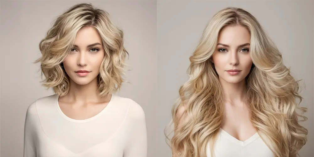 Human hair extensions to add length